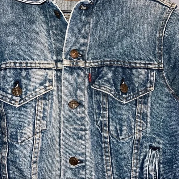 Levi's Trucker Denim Jacket Vintage 90s - Picture 4 of 7